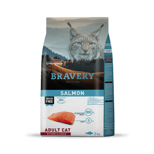 Bravery Salmon Adult Cat Sterilized 2Kg