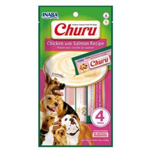 Churu Dog Pollo con Salmón 4 Un.