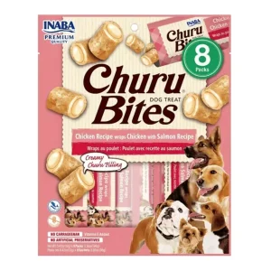 Churu Bites Dog Pollo con Salmon 8 Un.