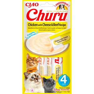 Churu Cat Pollo con Queso y Carne 4 Un.