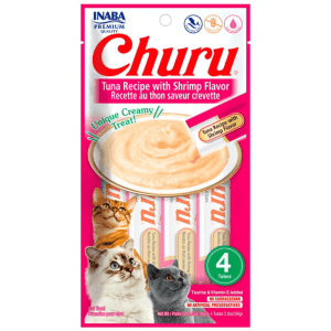 Churu Cat Atun con Camarones 4 Un.