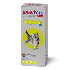 Bravecto Plus Gato 1.2kg a 2.8kg
