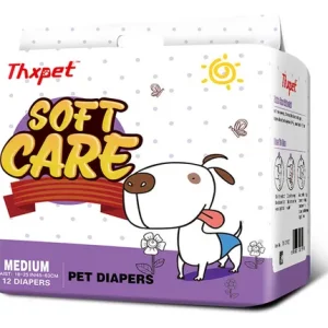 Pañal Soft Care M 12 Un.