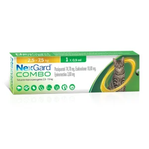 Nexgard Combo Gato 2.5kg a 7.5kg