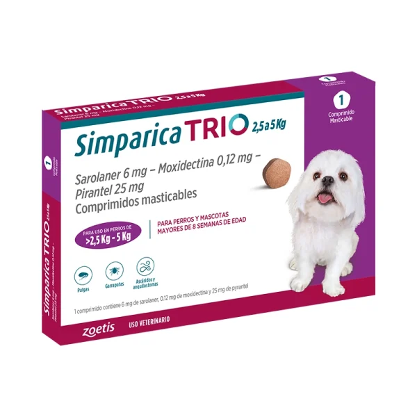 Simparica Trio 2.5kg a 5kg