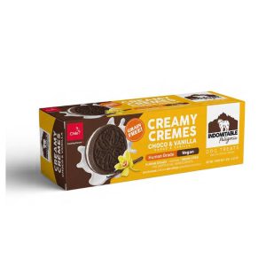 Galletas de Crema Indomitable Perro Sabor Chocolate y Vainilla 130gr