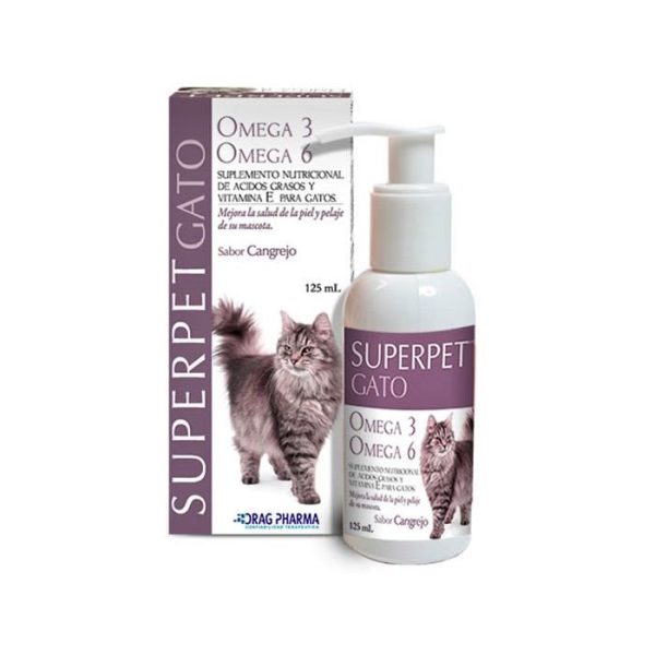 Suplemento Superpet Omega 3 y Omega 6 para Gatos