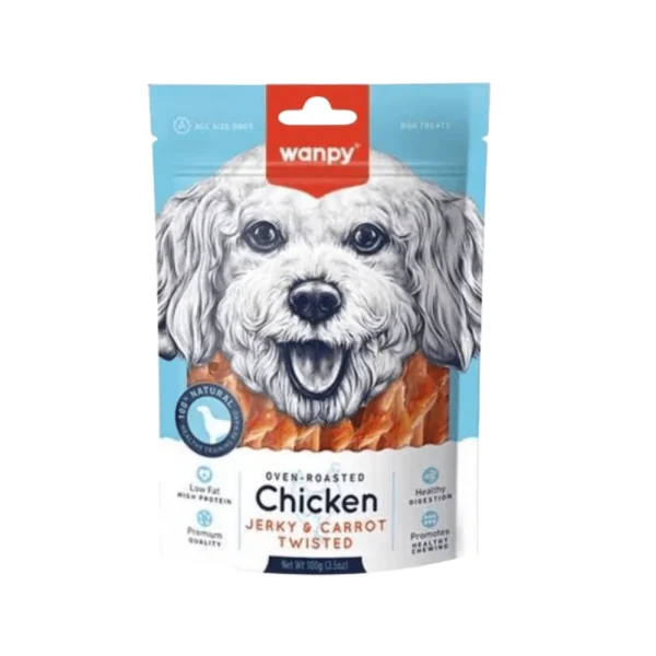 Wanpy Cecina de Pollo con Zanahoria Retorcida100gr