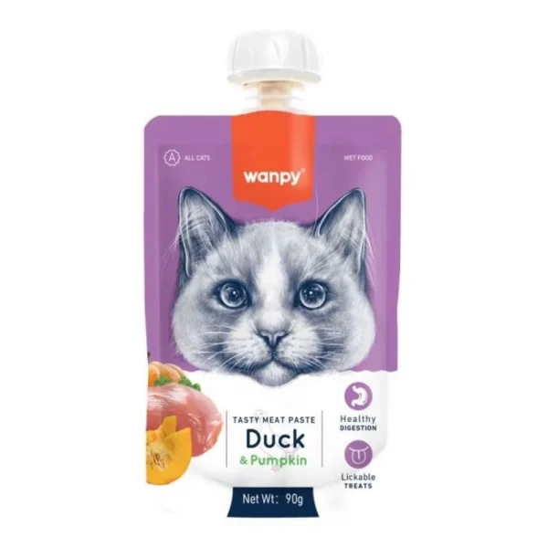 Wanpy Cat Pato con Calabaza 90gr