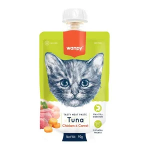 Wanpy Cat Atun con Pollo y Zanahoria 90gr