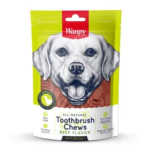 Wanpy Toothbrush Chews Sabor Carne 100gr