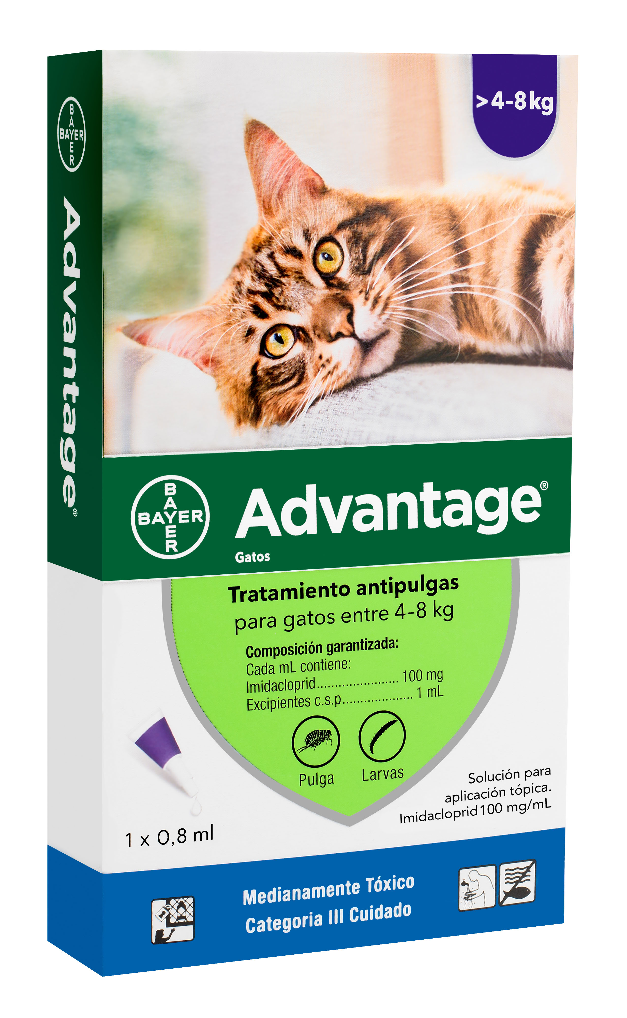 Advantage Gatos 4kg a 8kg