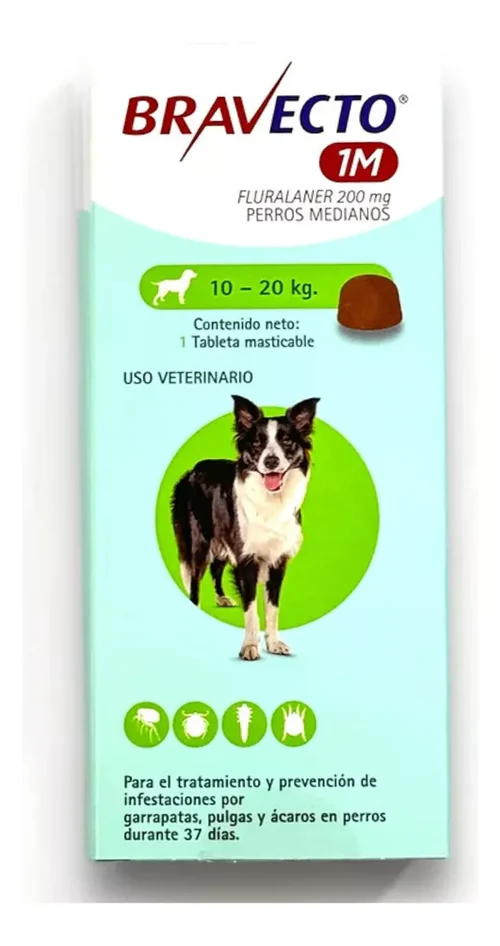 Bravecto 10Kg a 20Kg 1 Mes