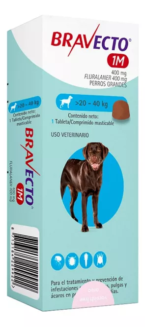 Bravecto Perro 20Kg a 40Kg 1 Mes