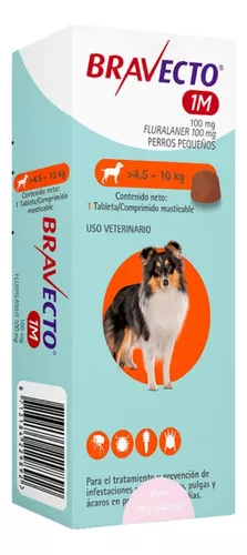 Bravecto 4.5Kg a 10Kg 1 Mes