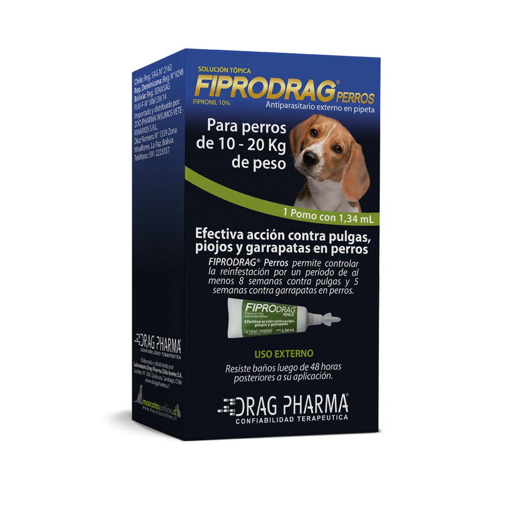 Fiprodrag Perro 10Kg a 20Kg