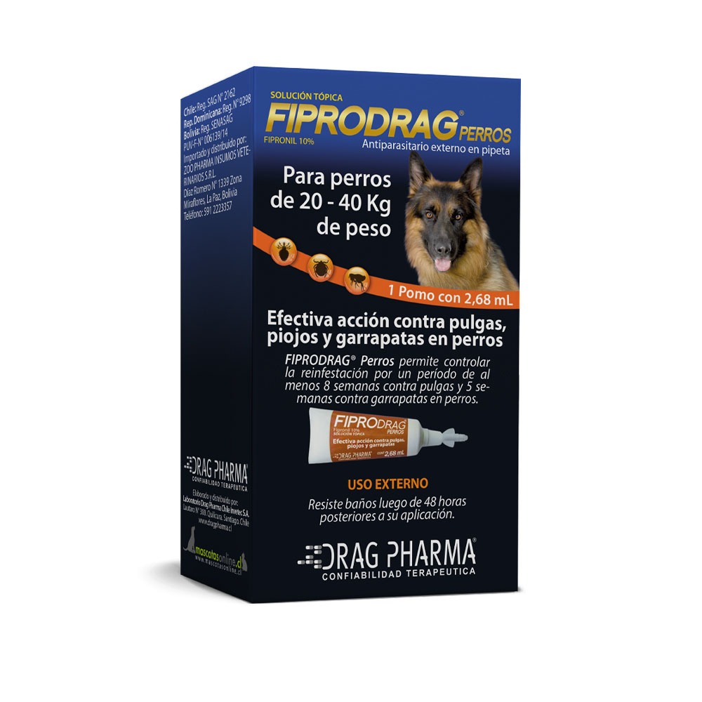 Fiprodrag Perro 20Kg a 40Kg