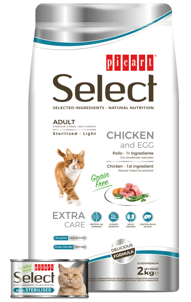 Picart Select Gato Sensitive Sterilized Light 2Kg