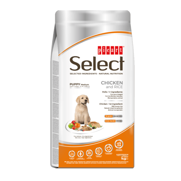 Picart Select Medium Puppy Chicken and Rice 3Kg
