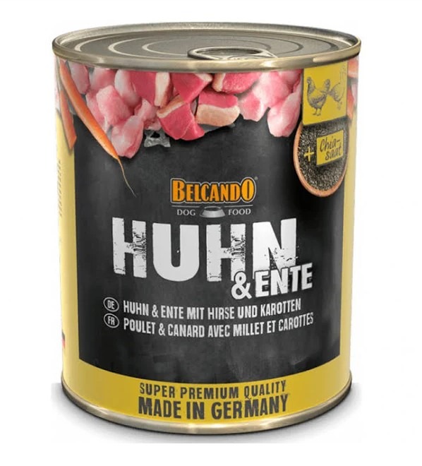 Lata Belcando Perro Pollo y Pato con Mijo y Zanahoria 400gr