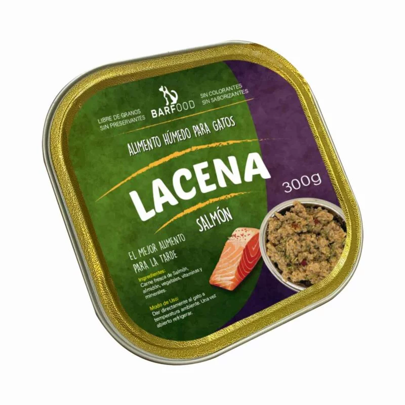 Lacena Salmón Gato Barfood 300gr