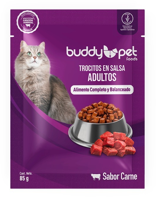 Sachet Buddy Pet Gato Carne 85gr