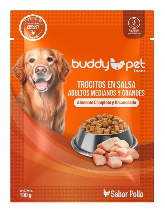 Sachet Buddy Pet Perro Pollo 100gr