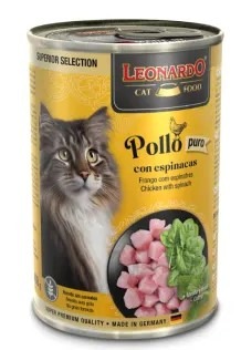 Lata Leonardo Pollo y Espinaca 400g |