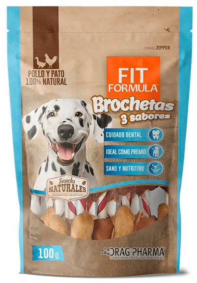 Fit Formula Brochetas 3 Sabores 100 Gr