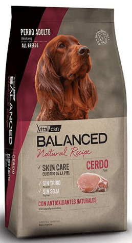 Vitalcan Balanced natural recipe Perro Cerdo 15 KG