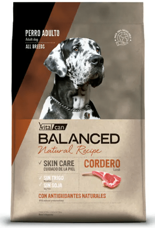 Vitalcan Balanced Natural Recipe Perro Cordero 15 Kg