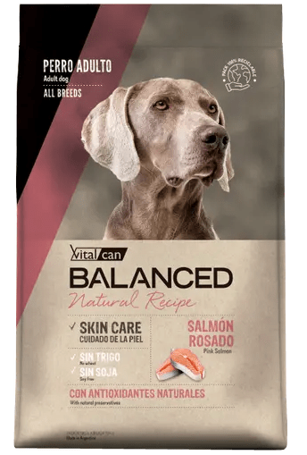 Vitalcan Balanced Natural Recipe Perro Adulto Salmón Rosado 15 KG